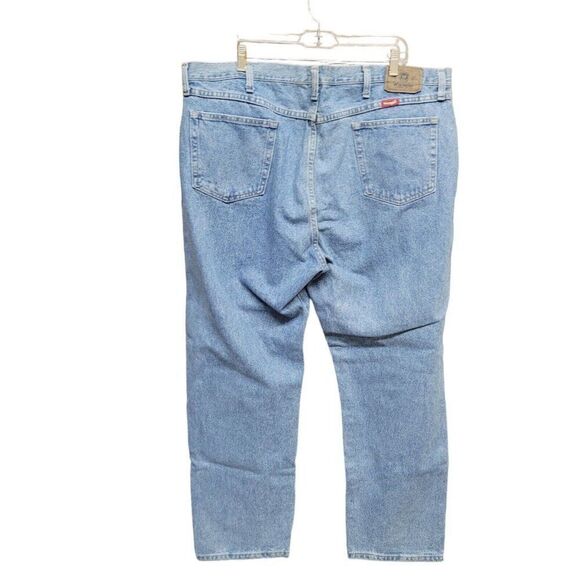 Wrangler Jeans Mens 44X30 Blue Premium Denim Straight Leg Regular Fit 96501SL - Picture 2 of 12